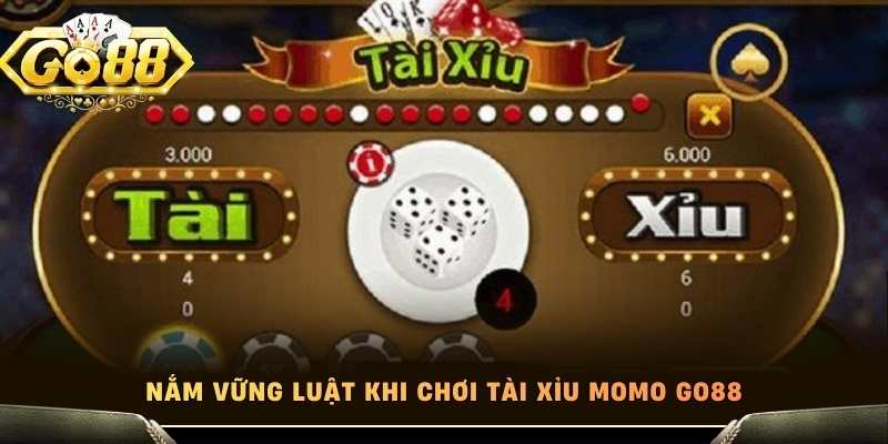 Nắm vững luật khi chơi tài xỉu momo Go88